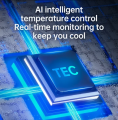 P70 Refrigeration Mobile Cooling Fan Cooler Radiator Semiconductor Frozen 2000 Mah Wireless Battery Magnetic Back Clip. 