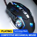 Thunder Wolf V6 Gaming Mouse Macro Programming Mechanical Mouse 3200DPI Professional Gaming Computer Mouse. 