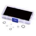 304 Stainless Steel Spring Lock Washer Set (410-Pcs,8-Size). 