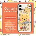 Glitter Quicksand Phone Case For Samsung Galaxy A07 Back Cover phone lens protection cute Fashion Design Rotatable stand. 