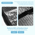 Attic Stairs Insulation Cover Reflective Radiant Barrier Reflects 95% of Radiant Heat RV Stair Heat Shield 25x54x11In for Pull Down Stairs. 