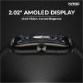 X-AGE ARC Smart Watch | Bluetooth Calling | 2.02" Curved Amoled Display | IP67 Waterproof | Health Monitoring | For Men and Women. 