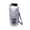 Ocean Pack Grey/Black Outdoor Waterproof Dry Bag - 10 Liters. 
