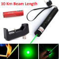 10 Mile 532nm Green Laser Pointer Pen PPT Laser Pen Light Adjust With Battery Charger. 