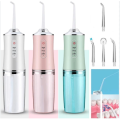 Water Dental Flosser Teeth Irrigator with 3 Modes Cordless Water Teeth Cleaner with 4 Replace Sprinkler Head IPX7 Waterproof Rechargeable. 