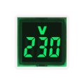 Portable LED Square Voltmeter 220V/230V Display Voltage Measurement Monitor AC Digital Voltmeter. 