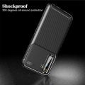 Lenuo for Realme 6 Pro Case Silicone Matte Carbon Fiber Back Cover. 