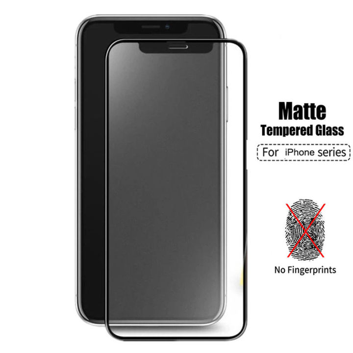 Matte Polished Curved Edge Tempered Glass Protector For iPhone 11 Pro Max