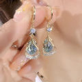 【2025 Version】 Gift festival, date fit water drop ladies 2 pieces fashion opal design earrings jewelry accessories party,. 