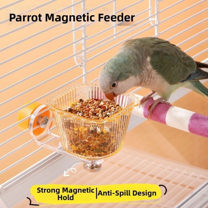 New%20Magnetic%20Base%20Parrot%20Feeder%20Transparent%20Spill-proof%20Bird%20Feeding%20Bowl%20Plastic%20Tip-proof%20Pet%20Food%20Container%20Cage%20Accessories%20-%20Image%206