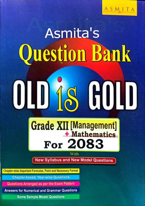Class 12 Management Old Is Gold With Math 2083 Asmita