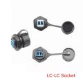 Lc To Lc Sc To Sc Socket Ip68 M25 Computer Network Sclc Fiber Optic Patch Cord Cable Waterproof Connector Aviation Plug. 