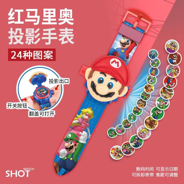 Beautiful%20Girl%20Sonic%20Strawberry%20Bear%20Minnie%20KT%20Cat%20Children's%20Toy%20Cartoon%20Luminous%20Projection%20Watch%20-%20Image%207