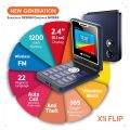 MMX X1i Flip keypad Phone with Dual SIM | Big 2.4" Display | TypeC USB Port | Wireless FM | Auto Call Recording |. 
