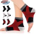 Sutuiying XQQMXX 1Pair Neuropathy Socks, Ankle Compression Socks for Men Women, Profesional Soothe Socks for Ankle Brace Plantar Fasciitis Pain Relief. 
