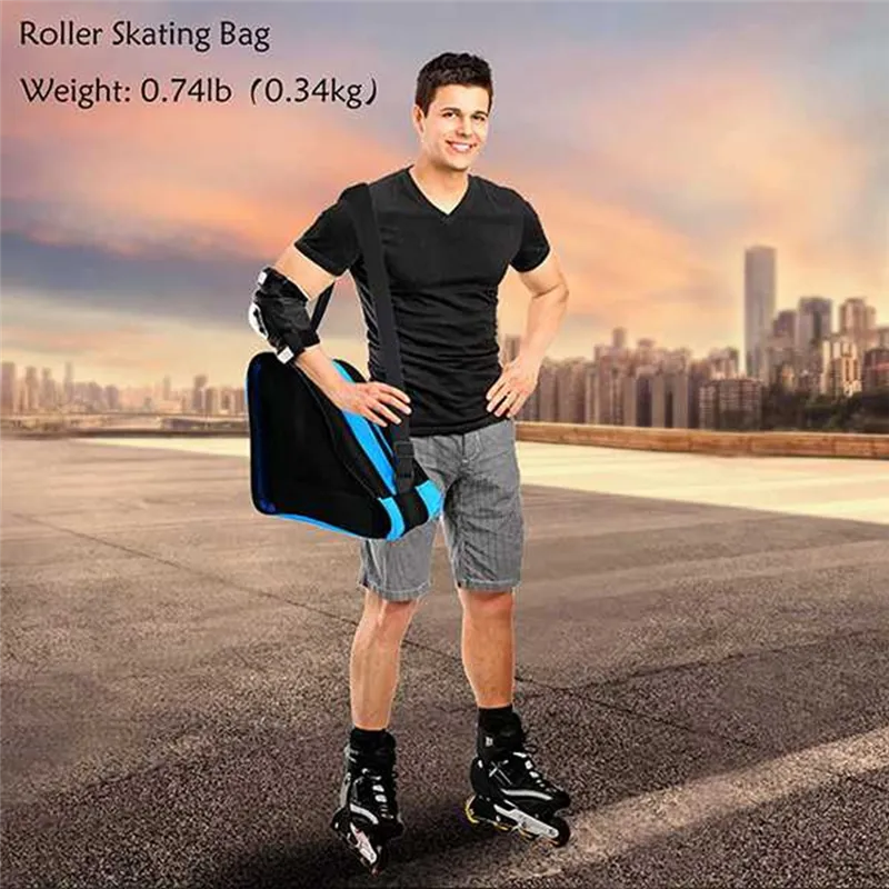 Roller Skates Container Skate Shoe Holder Zipper Skate Pouch Roller Skate Bag Skate Shoes Bag