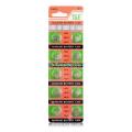 T&E Alkaline Battery 1.55V AG5,393A,48LR 10Pcs. 