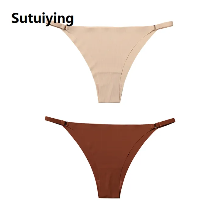 Sutuiying%201Pc/2Pcs/4Pcs/7Pcs/Set%20Women's%20Panty%20Thin%20Belt%20Cotton%20Crotch%20Briefs%20Comfortable%20Breathable%20Seamless%20Panties%20-%20Image%207