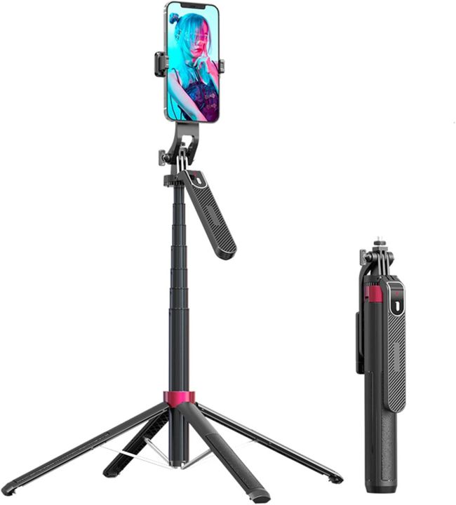 Q185%20Face%20Tracking%20Handheld%20Selfie%20Stick%20Mobile%20Action%20Camera%20Tripiod%20Stand%20-%20Image%202