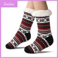 Ziwelan Slipper Socks with Extra Soft Lining Cozy Winter Slipper Socks with Non-slip Grips for Men Women Ultra Thick Cashmere Warm Fuzzy Home Socks Silicone Grip Slipper Socks for Women. 
