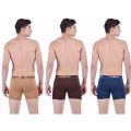 Dollar Bigboss Men Long Cotton Fine Trunk Underwear Pack of 3 (Multi Color). 