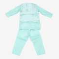 Light Blue Printed  3 Pcs Baby Sherwani Kurti Set For Baby Boy. 