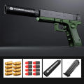 Agaze Glock Sponge Bullet Shell Throwing Hand Self Integrated Soft Bullet Nerf Blaster. 