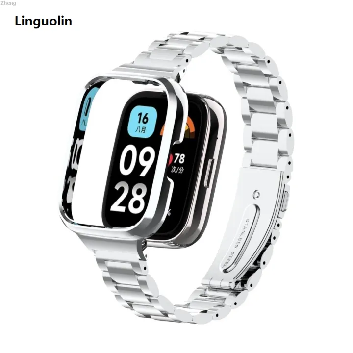 MengshanOriginal%20Linguolin%20Watch%20with%203%20liteWatch%20bracelet,%20metal%20case,%20steel%20band,%20magnetic%20ring,%20Luxury%20ch%203%20Ami%20Wat,%20stainless%20protector%20Mi%20for%20Redctive%20smartwatch%20-%20Image%203