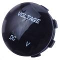 5V-25V DC Voltmeter LED Digital Display Panel Mounted Round Waterproof Car Motorcycle Car. 