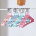 Stainless Steel hangers with PVC Coating Steel Pack of 10 Hangers By Asmita Trading. 