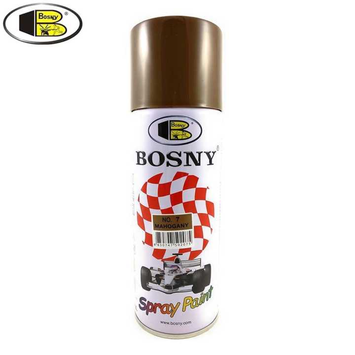 Spray Paint Mahogany 400 ml for Metal, Plastic, Wood, Wall, Car & Bike | Fast Drying, Brilliant Finish, Interior & Exterior Use | Multipurpose | Durable (Bosny)