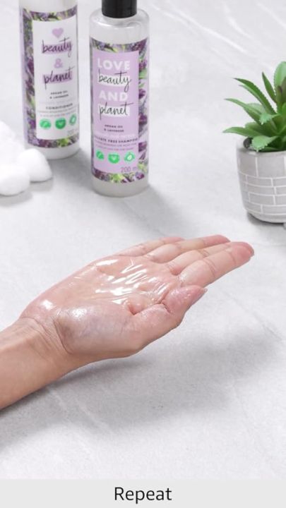 Love%20Beauty%20&%20Planet%20Anti%20Frizz%20Combo%20Argan%20Oil%20&%20Lavender%20Smooth%20&%20Serene%20Shampoo%20and%20Conditioner%20200ml%20-%20Image%203