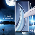 UV Glass for Xiaomi Mi 10 / 10 Pro Screen Protector Full Glue Cover Tempered Curved Clear. 