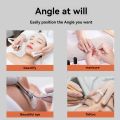 Half Moon Nail Desk Lamp Beauty Salon Work Fill Light 3 Color Temperature 2700k-6500k Lash Light for Nail, Lash, Tattoo, Skincare Black UK Plug. 