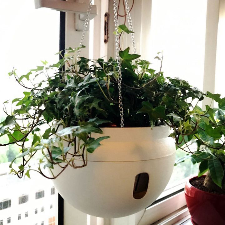 OYPFXMI%204Pcs%20Plastic%20Hanging%20Planter%20Self%20Watering%20Basket%20with%20Hooks,%20Hanging%20Flower%20Pot%20with%20Detachable%20Base%20White%20-%20Image%207