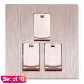 3 Gang 1 way switch RL-3G Set Of 10. 