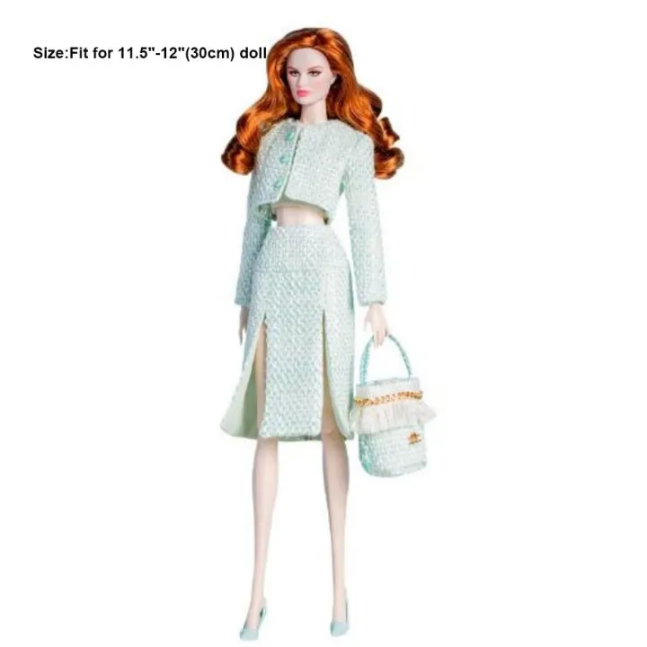 New%20Multistyles%2032cm%20Supermodel%20Doll%20Clothes%20Denim%20Elegant%20Design%20Pant%20Handbag%201/6%20BJD%20Doll%20DIY%20Dress%20-%20Image%202