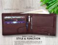 WildHorn Nepal Bombay Brown Genuine Leather RFID Protected Wallet For Men-WH1173 | Fashion Accessory For Men. 