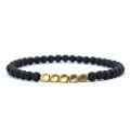 lsera jewelry gift Pu tiger's eye bra gold bracelet natural substance 4mm small bead color copper charm braclet men and women. 