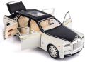Rolls Royce Phantom Alloy Metal Pull Back Car Scale Model Openable Doors with Sound Light Mini Auto Toy car. 