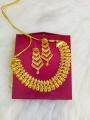 Elegant Gold Plated Rani Haar Design Mini Haar Temple Jewellery Necklace. 