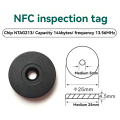 25mm RFID Checkpoints Label Tag Guard Tour Patrol System Anti-Metal NFC 213 Chip 13.56MHz 144bytes White. 