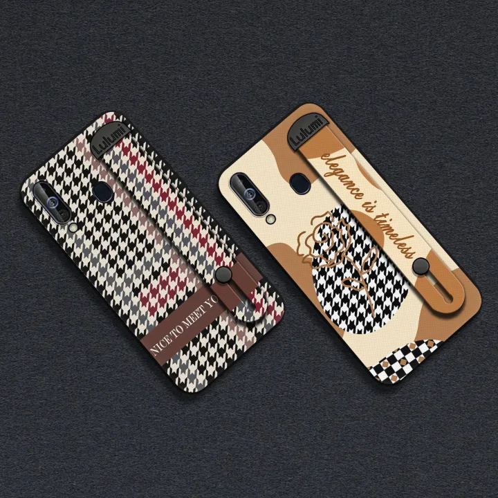 Durable%20Wrist%20Strap%20Phone%20Case%20For%20Samsung%20Galaxy%20A60/M40%20Kickstand%20Nature%20Anti-dust%20Simple%20Personality%20Fashion%20Design%20-%20Image%204