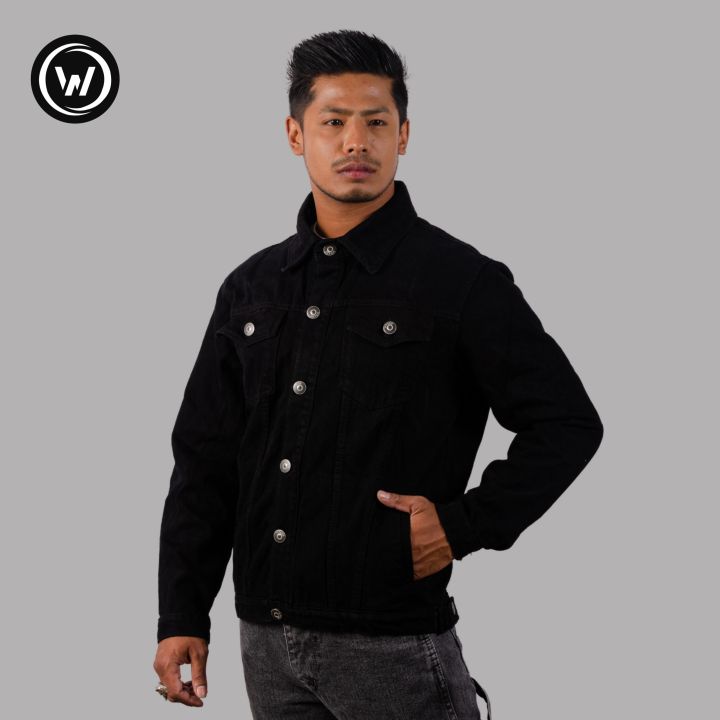 Wraon%20Black%20Solid%20Premium%20Denim%20Jacket%20For%20Men%20-%20Fashion%20%7C%20Jackets%20For%20Men%20%7C%20Men's%20Wear%20%7C%20Denim%20Jackets%20%7C%20-%20Image%203