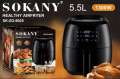 Sokany Digital Air Fryer 5.5 Litr. 