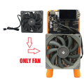 Low Noise Silent Fan Cooling Fan Efficient Heat Dissipation for NerdQAXE+ + 4.8T Miner for NerdQAXE+ + 4.8TH/S 901 ASIC Miner. 