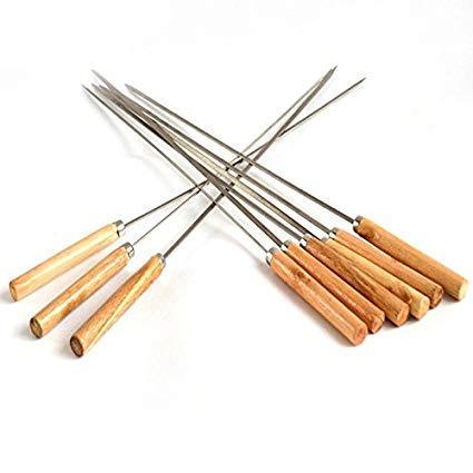 10pcs Barbecue Skewers Stainless Steel