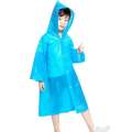 poncho Waterproof reusable with hood Childrens outdoor travel portable transparent raincoat. 
