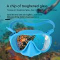 1 PCS Adult Panoramic Scuba Diving Mask Tempered Glass Snorkeling Dive Mask Premium Swim Goggles with Nose Cover ,Yellow. 