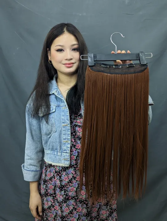 Caramel%20Brown%20Synthetic%20Long%20Straight%20Hairstyles%20Synthetic%205%20Clip%20In%20Hair%20Extension%20Heat%20Resistant%20Hairpieces%20Colour%20Piece%20For%20Women%20-%20Image%202